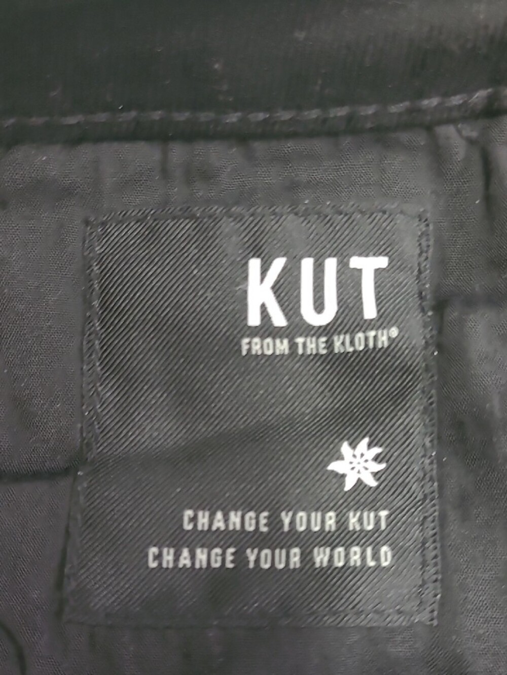 KUT From The Kloth Catherine Boyfriend Corduroy Pants Black Size 6 High Rise - Picture 8 of 8